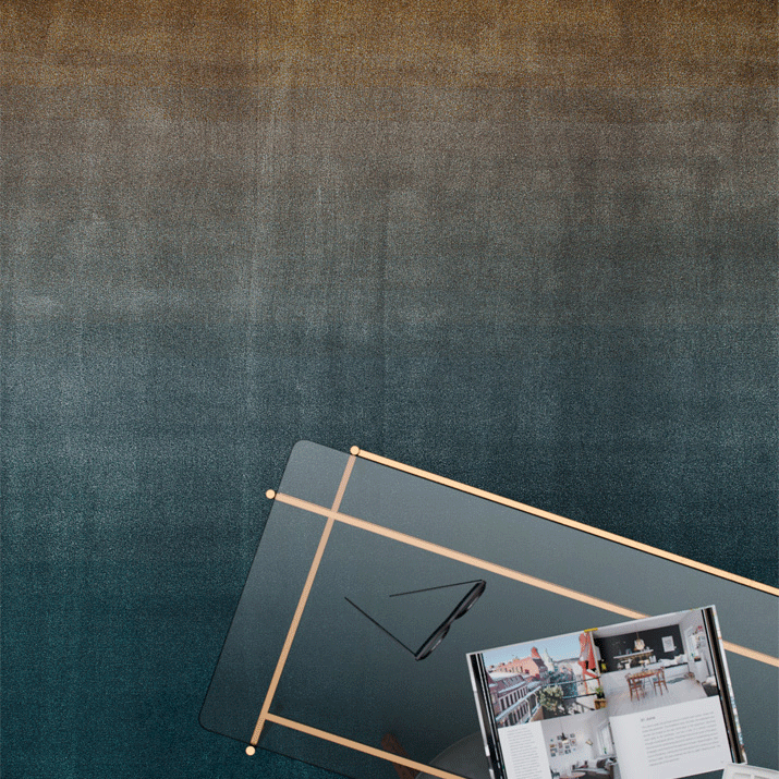 GRADIENT BLUEISH GOLD